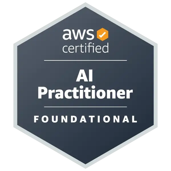 AWS Certified AI Practitioner Badge - ScrumPrep